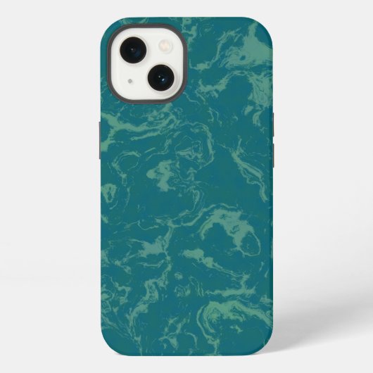 Etui iPhone 13 Marbre aqua (Verso)
