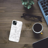 Etui iPhone 13 Marbre blanc