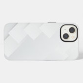Etui iPhone 13 Marbre blanc élégant (Verso Horizontal)