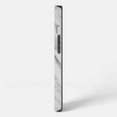 Etui iPhone 13 Marbre Blanc Élégant (Côté gauche)