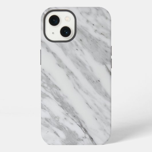 Etui iPhone 13 Marbre Blanc Élégant (Verso)