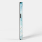 Etui iPhone 13 Marbre bleu et or (Côté droit)