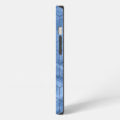Etui iPhone 13 Marbre bleu géométrique (Côté gauche)