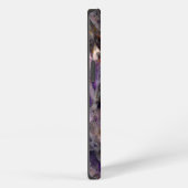 Etui iPhone 13 marbre de quartz Abstrait améthyste (Côté droit)