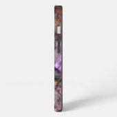 Etui iPhone 13 marbre de quartz Abstrait améthyste (Côté gauche)
