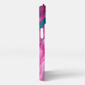Etui iPhone 13 Marbre rose Turquoise Pour Peinture Art Peinture (Côté droit)