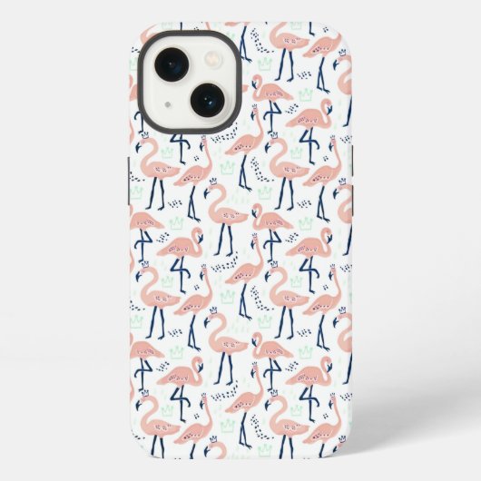 Etui iPhone 13 Masque de flamant rose mignon (Verso)