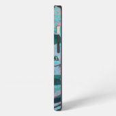 Etui iPhone 13 Masque de rire bleu (Côté gauche)