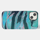 Etui iPhone 13 Masque de rire bleu (Verso Horizontal)