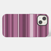 Etui iPhone 13 Mauve rayures Coque-coque iphone Mate (Verso Horizontal)