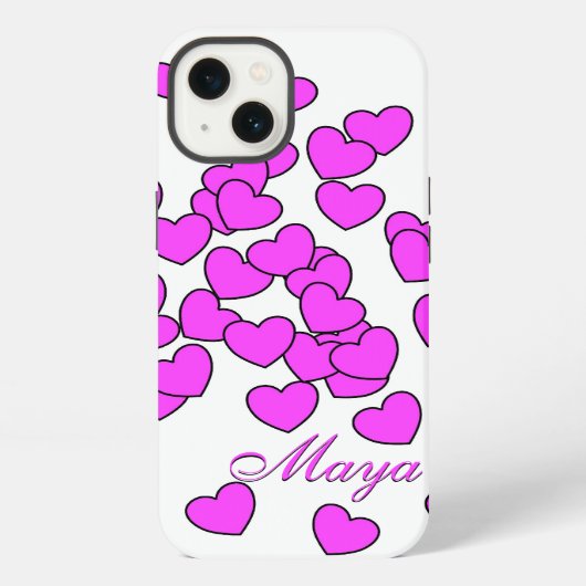 Etui iPhone 13 Maya - Ajouter votre nom Couverture iPhone personn (Verso)