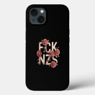 Etui iPhone 13 MDE NZS Fleurs Contre la Droite Pas de Nazis Lgbtq