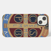 Etui iPhone 13 Médaille de saint Benoît (Verso Horizontal)