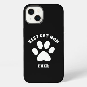 Etui iPhone 13 Meilleure Maman de Chat Personnalisée Texte Person