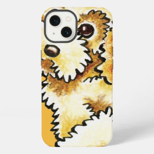 Etui iPhone 13 Mélange de Cocker Spaniel Blond Caniche (Verso)