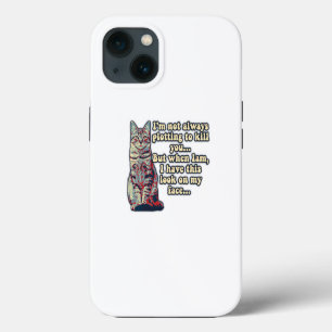 Etui iPhone 13 Mème de chat grincheux pour les amoureux de les ch