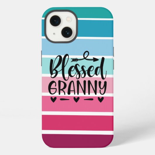 Etui iPhone 13 Mémé Rétro Bénie (Verso)