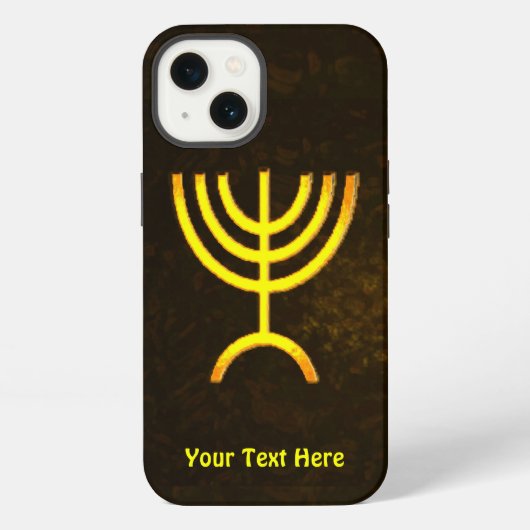 Etui iPhone 13 Menorah Flame (Verso)