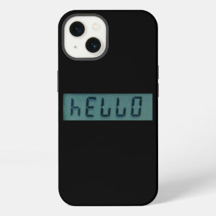 Etui iPhone 13 Message de bienvenue électronique sur écran