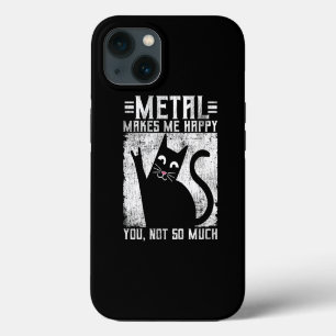 Etui iPhone 13 Metal Drôle Me Rend Chat Heureux