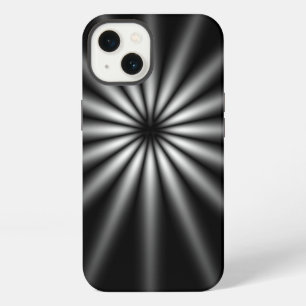 Etui iPhone 13 Métal : Starburst en acier inoxydable sombre