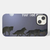 Etui iPhone 13 Meute de loups (Verso Horizontal)