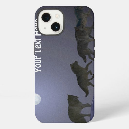 Etui iPhone 13 Meute de loups (Verso)
