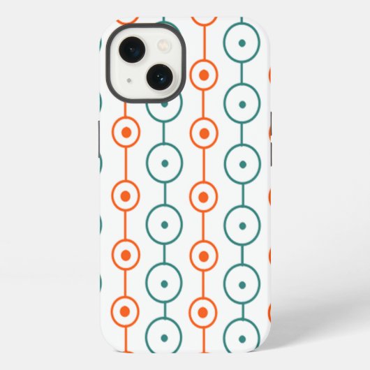 Etui iPhone 13 Mid-Century Modern Circle Strings (Verso)