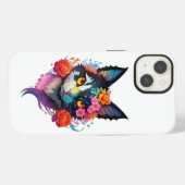 Etui iPhone 13 Mignon CHAT CHAUve-souris avec étui pour iPhone / (Verso Horizontal)