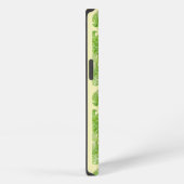 Etui iPhone 13 Mignon Chic Feuille de Banane Vert Blanc Nom Jaune (Côté droit)