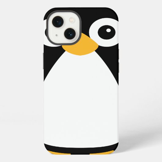 Etui iPhone 13 Mignon Manchot Vectoriel (Verso)