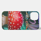 Etui iPhone 13 Mignonnes libellules sur un champignon - (Verso Horizontal)