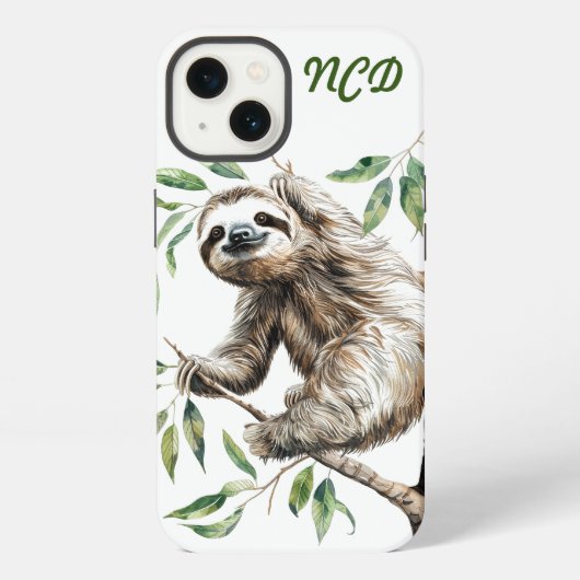 Etui iPhone 13 Mignonnette Branchée Dans Un Arbre (Verso)