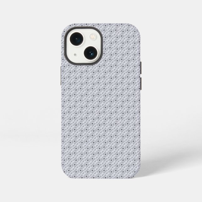 Etui iPhone 13 Mini Acier avec gouttes d'eau (Verso)