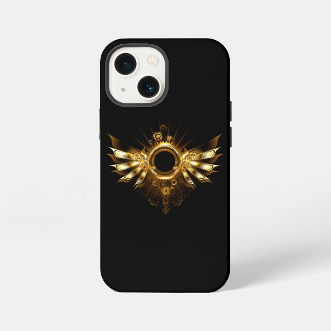Etui iPhone 13 Mini Ailes steampunk (Verso)