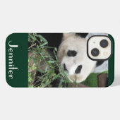 Etui iPhone 13 mini arrière - plan de vert de panda géant de (Verso Horizontal)