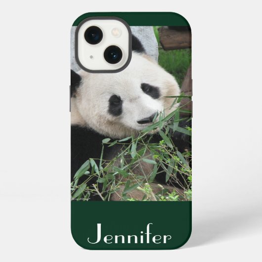 Etui iPhone 13 mini arrière - plan de vert de panda géant de (Verso)