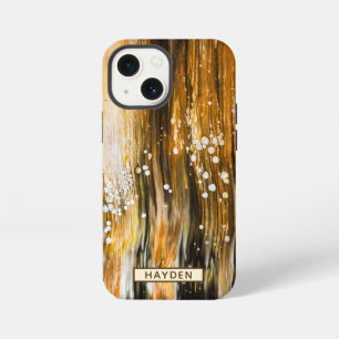 Etui iPhone 13 Mini Art fluide abstrait pour personnalisé