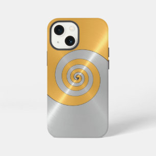 Etui iPhone 13 Mini Boîtier métallique brillant en acier inoxydable or