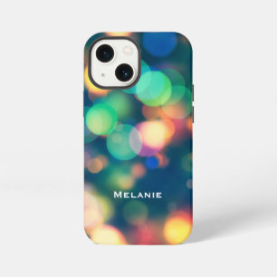 Etui iPhone 13 Mini Boules colorées Bokeh tendance Personnalisées
