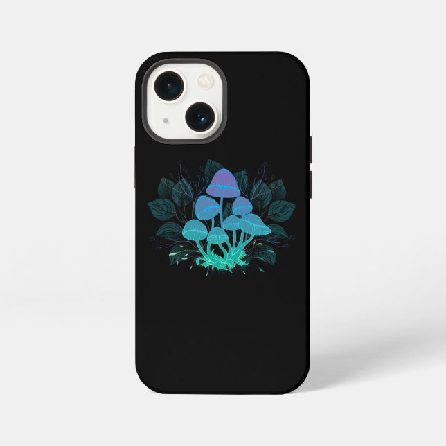 Etui iPhone 13 Mini Champignons dans les buissons (Verso)