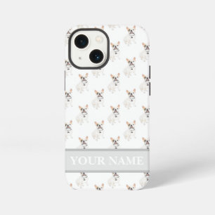 Etui iPhone 13 Mini Chien Frenchie Blanc Personnalisé 
