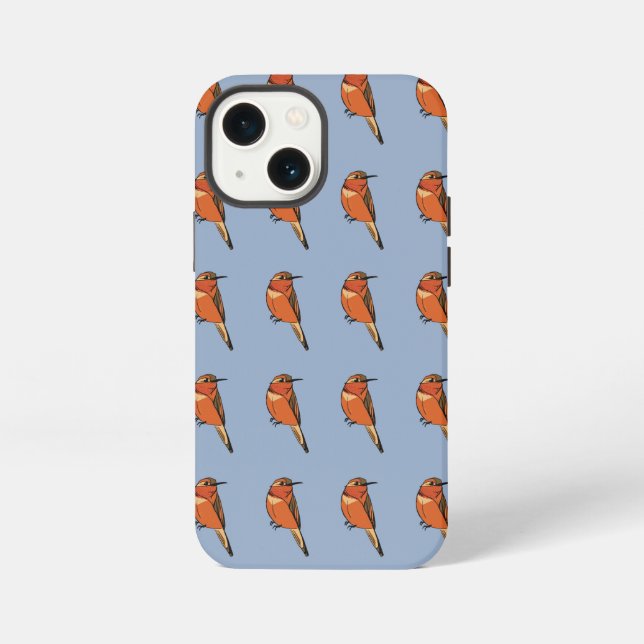 Etui iPhone 13 Mini Colibri roux (Verso)
