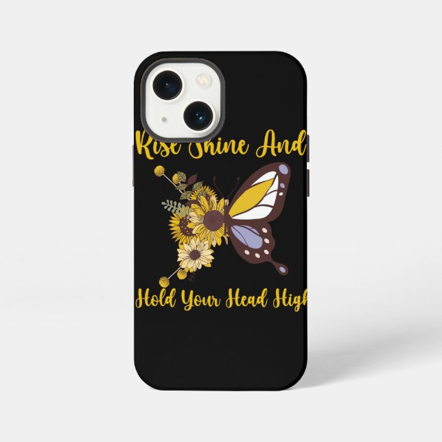 Etui iPhone 13 Mini conception bébé rétro boho (Verso)