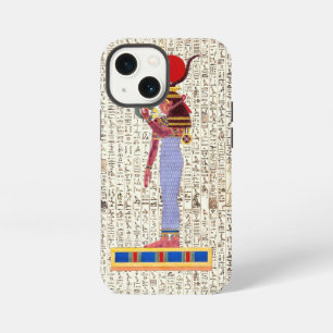 Etui iPhone 13 Mini Conception de hiéroglyphes de déesse égyptienne an