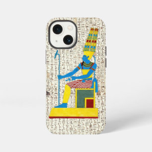 Etui iPhone 13 Mini Conception de hiéroglyphes du dieu égyptien antiqu