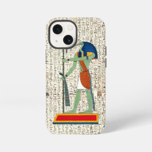 Etui iPhone 13 Mini Conception de hiéroglyphes du dieu égyptien antiqu