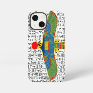 Etui iPhone 13 Mini Conception de hiéroglyphes du dieu égyptien antiqu