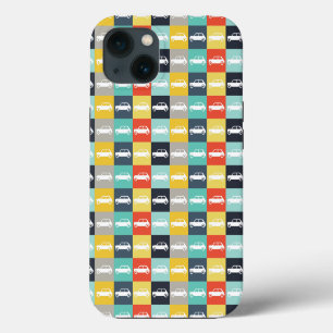 Etui iPhone 13 Mini Cooper damier vintage moderne