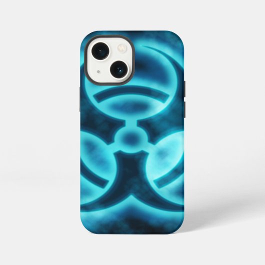 Etui iPhone 13 Mini Coque iphone Biodanger Blue Glo (Verso)
